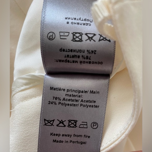 Zadig & Voltaire Prune Crepe Off White Cream Pants 38 - Picture 15 of 15